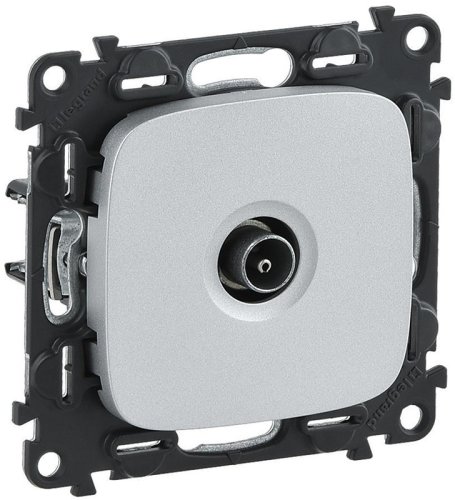 Розетка TV Звезда без рамки Legrand Valena Allure 1-м. алюминий фото Розетка TV Звезда без рамки Legrand Valena Allure 1-м. алюминий картинка